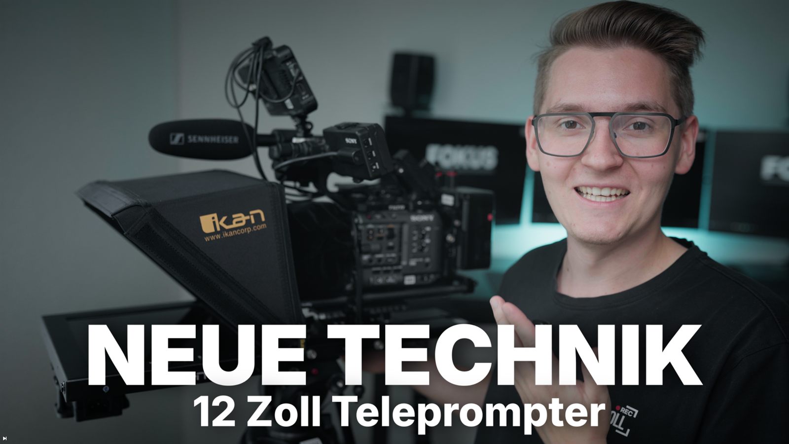 Eigener 12-Zoll-Teleprompter mit 3D-gedruckten Halterungen an der Kamera – Make a Frame Zwickau